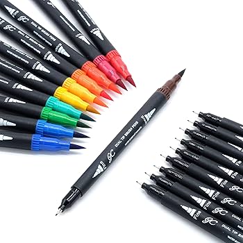 水彩チップブラシペン 100色❤️ 楽天市場】【楽天1位】水彩 筆ペン カラーペン 100色セット